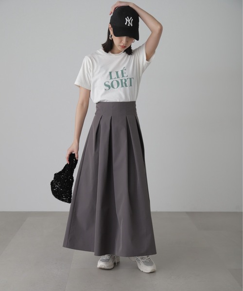 FREE'S MART（フリーズマート）の「◆[低身長サイズ/Sシリーズ]ベネシャンタックフレアスカート（スカート・レディース・グレー/ホワイト/カーキ・X-SMALL/SMALL/MEDIUM）」の21枚目の写真