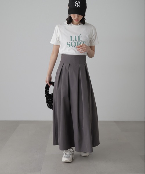 FREE'S MART（フリーズマート）の「◆[低身長サイズ/Sシリーズ]ベネシャンタックフレアスカート（スカート・レディース・グレー/ホワイト/カーキ・X-SMALL/SMALL/MEDIUM）」の22枚目の写真
