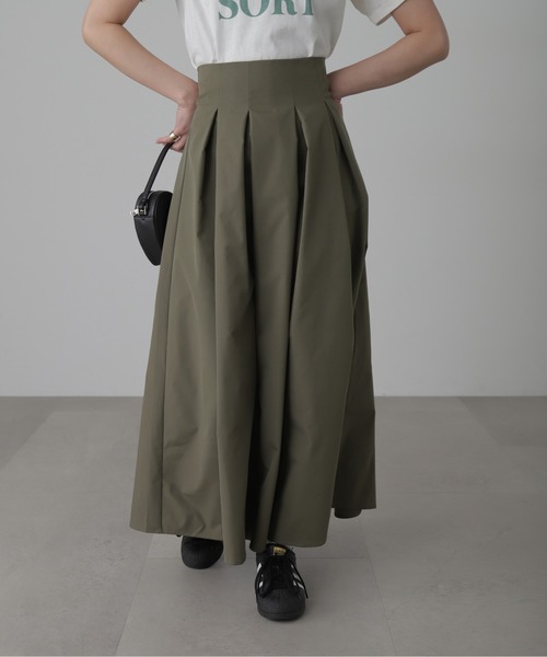 FREE'S MART（フリーズマート）の「◆[低身長サイズ/Sシリーズ]ベネシャンタックフレアスカート（スカート・レディース・グレー/ホワイト/カーキ・X-SMALL/SMALL/MEDIUM）」の14枚目の写真
