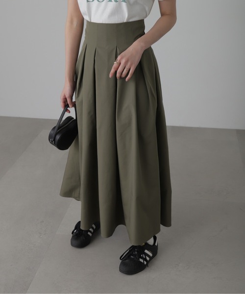 FREE'S MART（フリーズマート）の「◆[低身長サイズ/Sシリーズ]ベネシャンタックフレアスカート（スカート・レディース・グレー/ホワイト/カーキ・X-SMALL/SMALL/MEDIUM）」の15枚目の写真