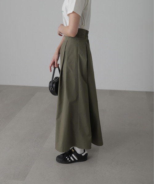 FREE'S MART（フリーズマート）の「◆[低身長サイズ/Sシリーズ]ベネシャンタックフレアスカート（スカート・レディース・グレー/ホワイト/カーキ・X-SMALL/SMALL/MEDIUM）」の16枚目の写真
