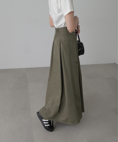 FREE'S MART（フリーズマート）の「◆[低身長サイズ/Sシリーズ]ベネシャンタックフレアスカート（スカート・レディース・グレー/ホワイト/カーキ・X-SMALL/SMALL/MEDIUM）」の18枚目の写真