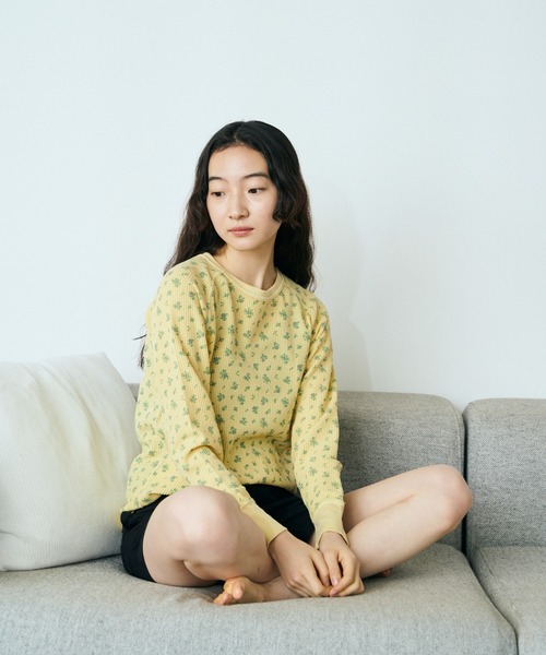 JEMORGAN(ジェーイーモーガン)の「JEMORGAN/ジェーイーモーガン オーバーダイロングスリーブTEE(Tシャツ/カットソー・レディース・ブルー/グレー/イエロー/オレンジ/グリーン・FREE)」の5枚目の写真
