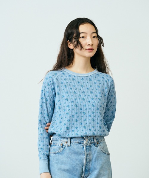 JEMORGAN(ジェーイーモーガン)の「JEMORGAN/ジェーイーモーガン オーバーダイロングスリーブTEE(Tシャツ/カットソー・レディース・ブルー/グレー/イエロー/オレンジ/グリーン・FREE)」の14枚目の写真