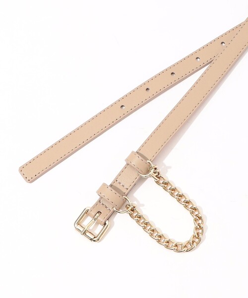 専用　美品【LEFIJE/レフィエ】チェーン付きベルト LEFIJE/レフィエ】別注2way chain leather belt（ベルト）｜LEFIJE