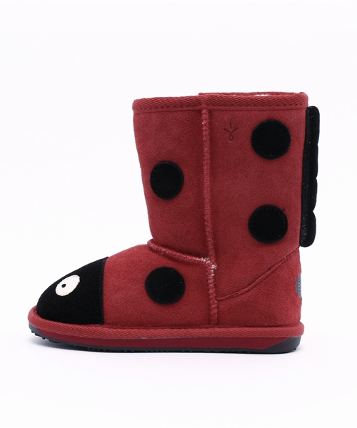 EMU Australia(エミューオーストラリア)の「Ladybird(ブーツ・キッズ・レッド・15cm/17cm/18cm/16cm/19cm/13cm/14cm/22cm/20cm/21cm)」の2枚目の写真