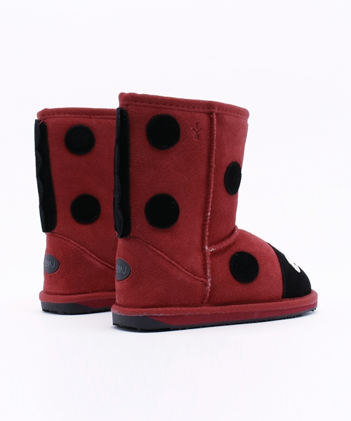 EMU Australia(エミューオーストラリア)の「Ladybird(ブーツ・キッズ・レッド・15cm/17cm/18cm/16cm/19cm/13cm/14cm/22cm/20cm/21cm)」の4枚目の写真