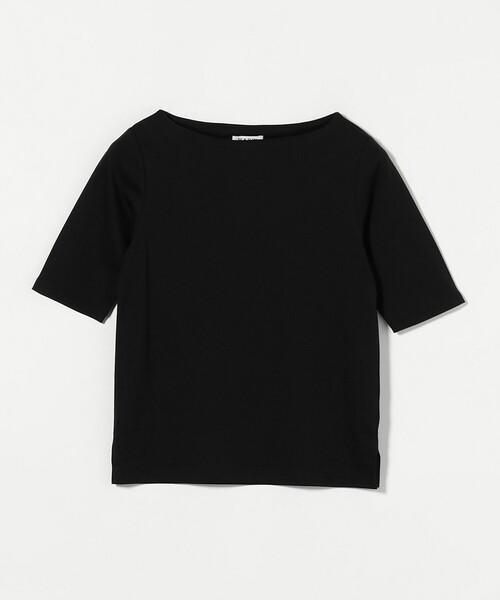 MARW UNITED ARROWS＞5分袖 ボートネック Tシャツ ‐汗ジミ防止