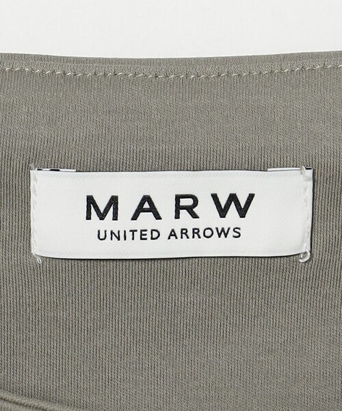 MARW UNITED ARROWS(マルゥ ユナイテッドアローズ)の「<MARW UNITED ARROWS>5分袖 ボートネック Tシャツ ‐汗ジミ防止‐(Tシャツ/カットソー・レディース・ホワイト/ブラック/オリーブ・FREE)」の9枚目の写真