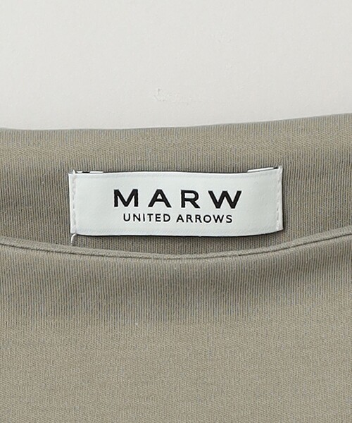 MARW UNITED ARROWS(マルゥ ユナイテッドアローズ)の「<MARW UNITED ARROWS>5分袖 ボートネック Tシャツ ‐汗ジミ防止‐(Tシャツ/カットソー・レディース・ホワイト/ブラック/オリーブ・FREE)」の5枚目の写真