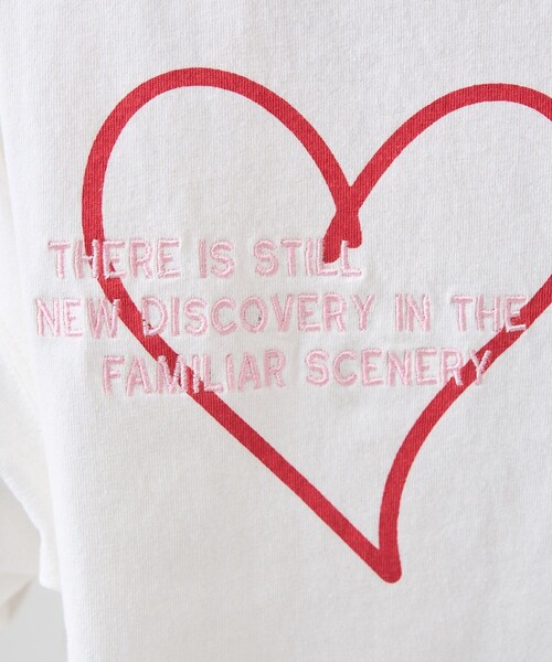 新品 ロゴTシャツ ランダムプリント 刺繍 コットン ブラック フリー ランダム ロゴ 刺繍 Tシャツ（Tシャツ/カットソー）｜BEAMS