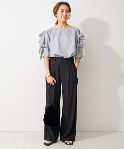 Spick & Span（スピックアンドスパン）の「ハーフスリーブフリル 