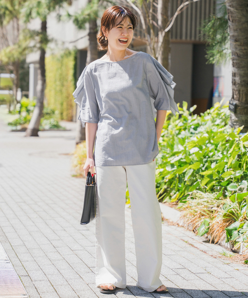 Spick and Span スピックアンドスパン　レースハーフスリーブシャツ 楽天市場】ジャガードレースハーフスリーブシャツ Spick & Span