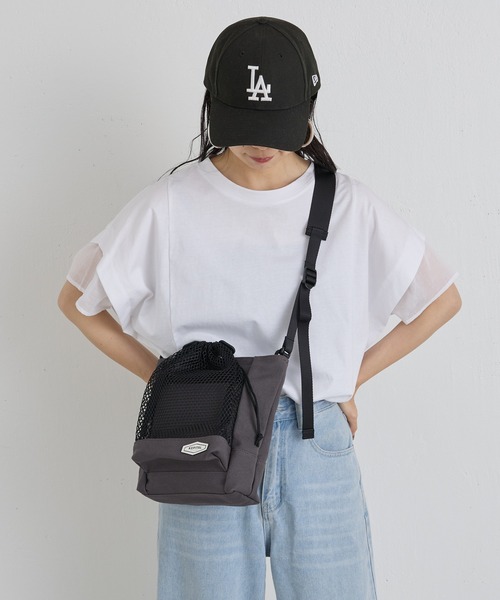 最終お値下げ 美品 ラシット フラップポケットショルダーバッグ定価19,800円 セール】サイドポケットショルダーバッグ(SF－008)(505187111