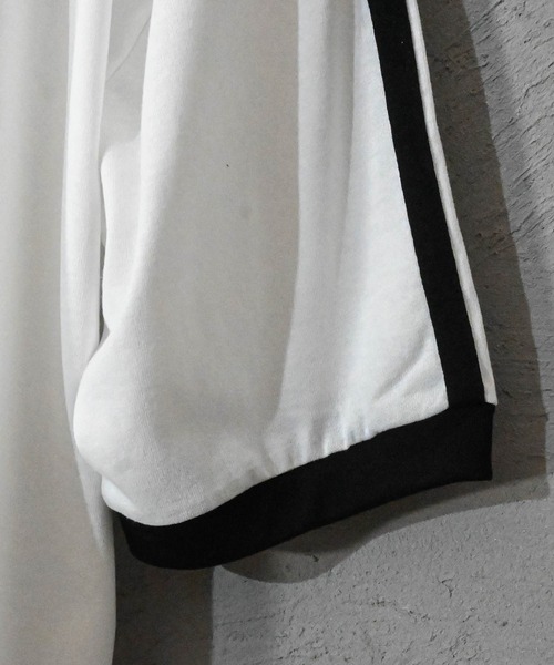 Ritzy（リッツィー）の「16/TC 天竺袖ライン 刺繍Tシャツ(ハートLOGO、Marseille） レディース メンズ（Tシャツ/カットソー・メンズ・ブラック/ホワイト/ブラック系その他/ホワイト系その他・MEDIUM/LARGE/X-LARGE/SMALL）」の17枚目の写真