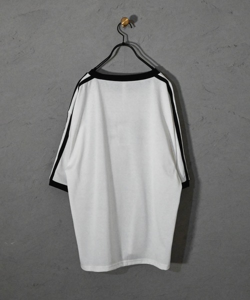 Ritzy（リッツィー）の「16/TC 天竺袖ライン 刺繍Tシャツ(ハートLOGO、Marseille） レディース メンズ（Tシャツ/カットソー・メンズ・ブラック/ホワイト/ブラック系その他/ホワイト系その他・MEDIUM/LARGE/X-LARGE/SMALL）」の20枚目の写真