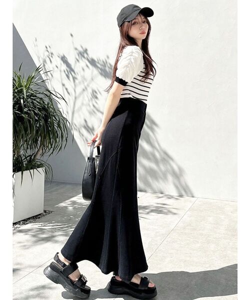 RESEXXY（リゼクシー）の「ギャザースリーブニットトップス（ニット/セーター・レディース・ブラック/その他1/レッド・FREE）」の16枚目の写真