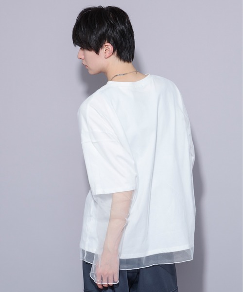 Ellno Loset（エルノロゼット）の「メタリックptチュールレイヤードT