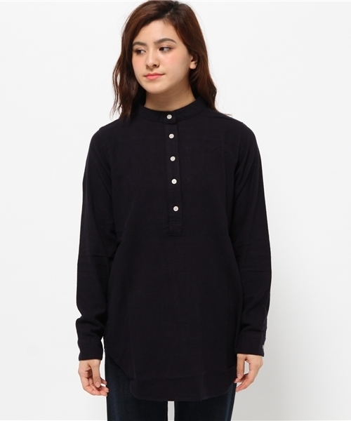 SEVENDAYS=SUNDAY(セブンデイズサンデイ)の「ネル起毛 長袖チュニック(チュニック・レディース・ベージュ/ネイビー/オフホワイト/カーキ・MEDIUM/LARGE)」の5枚目の写真