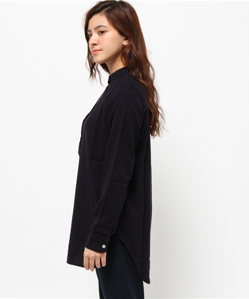 SEVENDAYS=SUNDAY(セブンデイズサンデイ)の「ネル起毛 長袖チュニック(チュニック・レディース・ベージュ/ネイビー/オフホワイト/カーキ・MEDIUM/LARGE)」の6枚目の写真