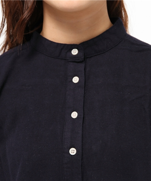 SEVENDAYS=SUNDAY(セブンデイズサンデイ)の「ネル起毛 長袖チュニック(チュニック・レディース・ベージュ/ネイビー/オフホワイト/カーキ・MEDIUM/LARGE)」の8枚目の写真