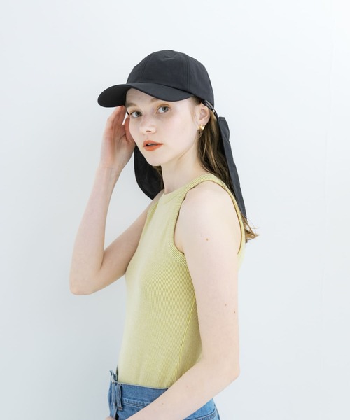 SMELLY(スメリー)の「『撥水/UVカット』サンシェードキャップ(キャップ・レディース・ラベンダー/ブラック・-)」の18枚目の写真