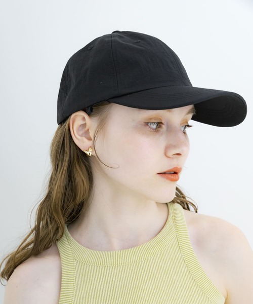 SMELLY(スメリー)の「『撥水/UVカット』サンシェードキャップ(キャップ・レディース・ラベンダー/ブラック・-)」の19枚目の写真