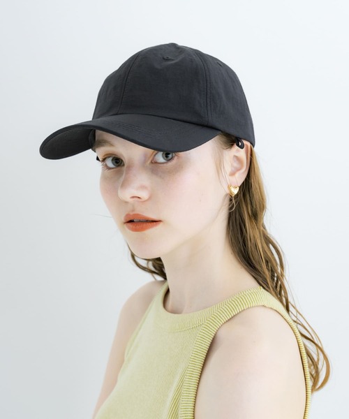 SMELLY(スメリー)の「『撥水/UVカット』サンシェードキャップ(キャップ・レディース・ラベンダー/ブラック・-)」の20枚目の写真
