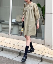 バルーンスリーブチュニックブラウス
