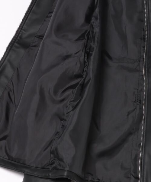 NYLAUS（ナイラス）の「大きいサイズ フェイクレザー シングルライダースジャケット（ライダースジャケット・メンズ・ワイン/ブラック/ネイビー・5L/4L/3L）」の10枚目の写真