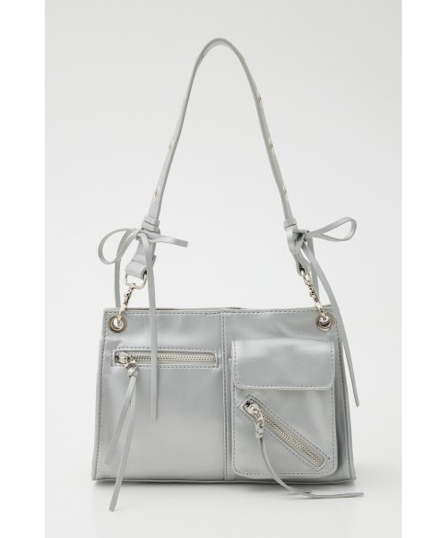 LAGUA GEM（ラグアジェム）の「RIBBON ONE HANDLE バッグ（ハンドバッグ・レディース・ブラック/シルバー・FREE）」の2枚目の写真