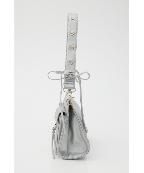 LAGUA GEM（ラグアジェム）の「RIBBON ONE HANDLE バッグ（ハンドバッグ・レディース・ブラック/シルバー・FREE）」の5枚目の写真