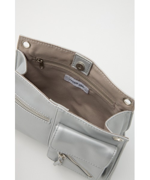 LAGUA GEM（ラグアジェム）の「RIBBON ONE HANDLE バッグ（ハンドバッグ・レディース・ブラック/シルバー・FREE）」の12枚目の写真