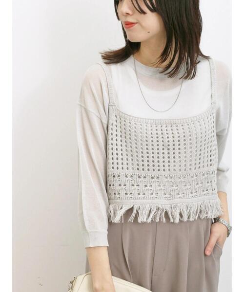 Samansa Mos2 blue（サマンサモスモスブルー）の「◎前後2wayメッシュ