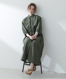 AVIREX | STORM FLAP DETAILE LONG SHIRTS/ストームフラップ ロングシャツ/ワンピース(シャツワンピース)