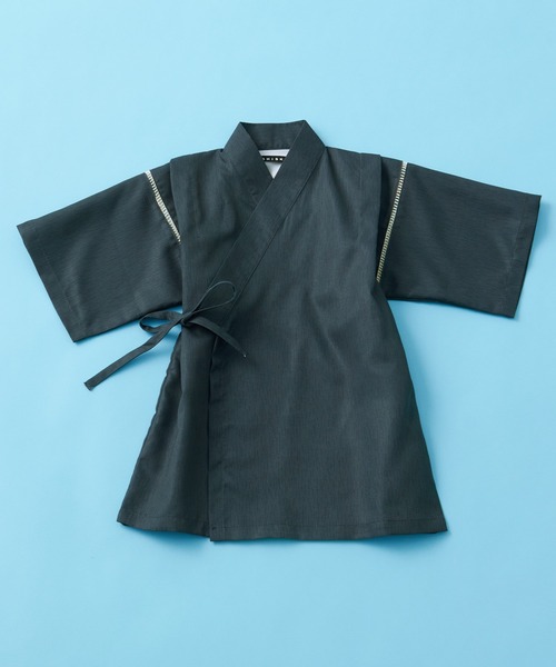 SHISKY(シスキー)の「SHISKY / シスキー 接触冷感 かすれ柄/刺し子柄/麻の葉/花火柄 甚平 キッズ(浴衣・キッズ・グレー系3/ネイビー系1/ブラック系1/グレー系1/ネイビー系3/グレー系2/ブラック系3/ブラック系4/ブラック系2/ネイビー系2/グレー系4/ネイビー系4・120/110/140/130/160/150)」の13枚目の写真