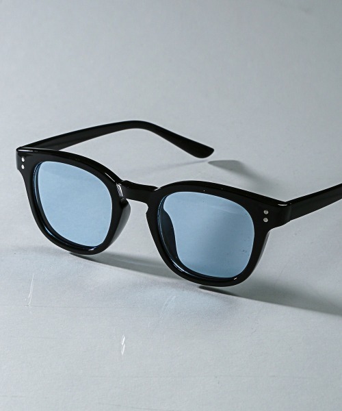 LUXSTYLE（ラグスタイル）の「ウェリントンサングラス（サングラス・メンズ・ライトブルー/ライトグレー/ブラック/ライトブラウン・FREE）」の4枚目の写真