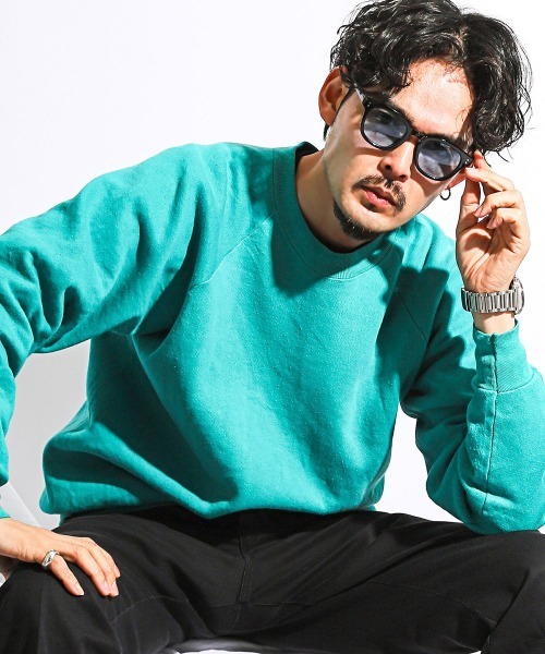 LUXSTYLE（ラグスタイル）の「ウェリントンサングラス（サングラス・メンズ・ライトブルー/ライトグレー/ブラック/ライトブラウン・FREE）」の7枚目の写真