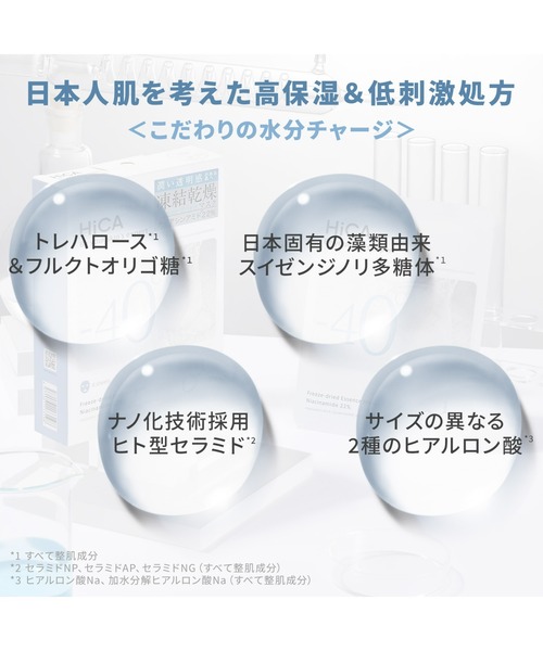 HiCA（ヒカ）の「フリーズドライエッセンスマスク ナイアシンアミド22% 4枚入（パック/フェイスマスク・レディース・ホワイト・FREE）」の4枚目の写真