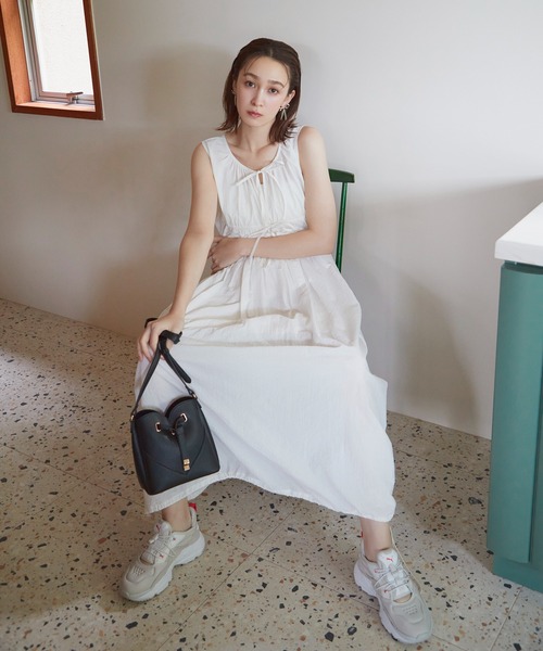 VIS(ビス)の「ボレロセットキャミワンピース(ワンピース・レディース・ブラック/ホワイト・FREE)」の2枚目の写真