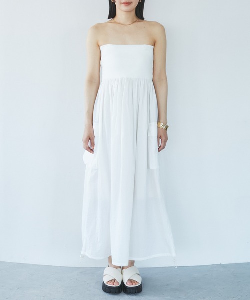 VIS(ビス)の「ボレロセットキャミワンピース(ワンピース・レディース・ブラック/ホワイト・FREE)」の6枚目の写真