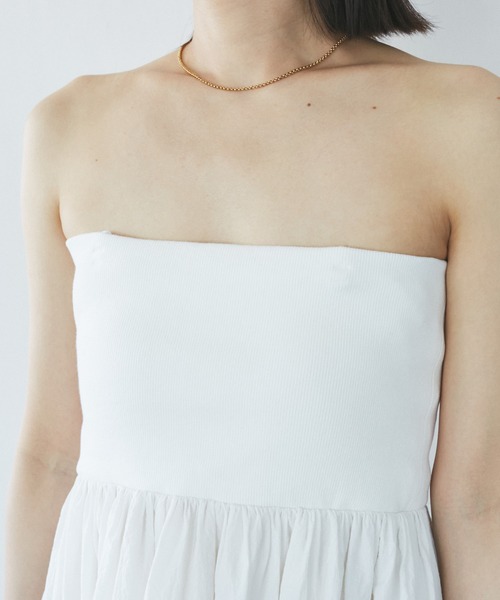 VIS(ビス)の「ボレロセットキャミワンピース(ワンピース・レディース・ブラック/ホワイト・FREE)」の7枚目の写真