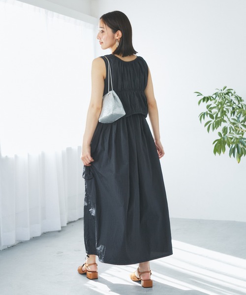 VIS(ビス)の「ボレロセットキャミワンピース(ワンピース・レディース・ブラック/ホワイト・FREE)」の16枚目の写真