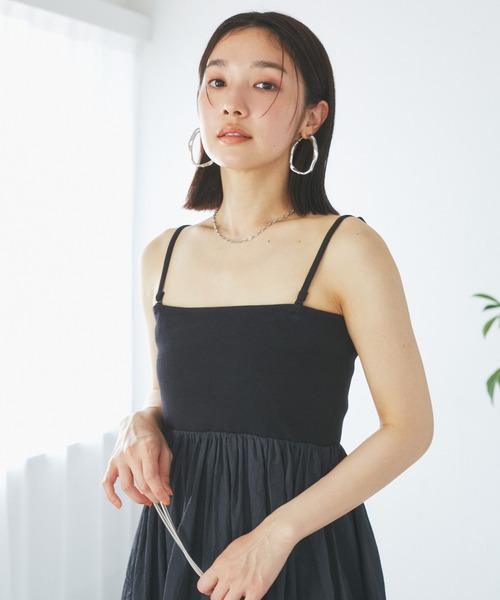 VIS(ビス)の「ボレロセットキャミワンピース(ワンピース・レディース・ブラック/ホワイト・FREE)」の22枚目の写真