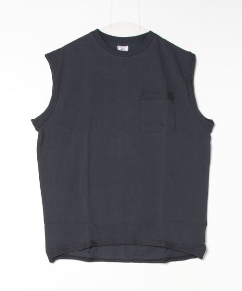 【セール】【JEMORGAN / ジェーイーモーガン】ヘビーウエイト カットオフ加工リブ ポケット付ノースリーブ（タンクトップ）｜JEMORGAN（ジェーイーモーガン） 5,346円