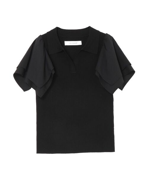 LAGUNAMOON（ラグナムーン）の「スクエアフリルスリーブニットプルオーバー（ニット/セーター・レディース・ブラック/アイボリー・FREE）」の18枚目の写真