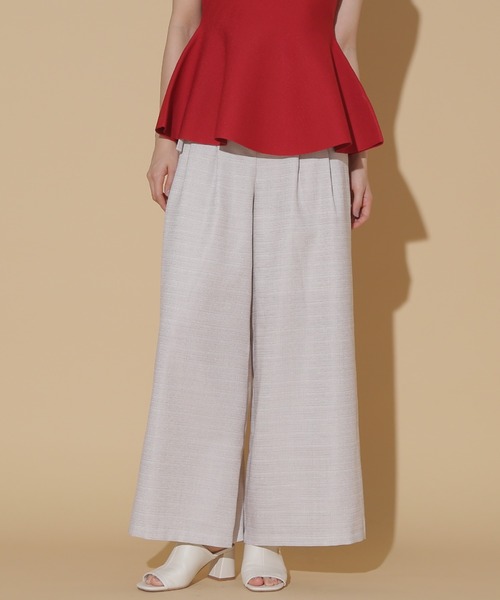JILL by JILL STUART(ジルバイジルスチュアート)の「2WAYハイウエストワイドパンツ(その他パンツ・レディース・モカ/ホワイト系その他/チャコールグレー・S/M)」の6枚目の写真