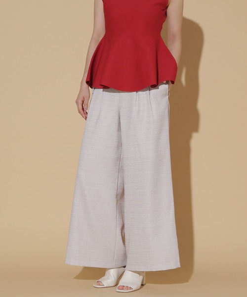 JILL by JILL STUART(ジルバイジルスチュアート)の「2WAYハイウエストワイドパンツ(その他パンツ・レディース・モカ/ホワイト系その他/チャコールグレー・S/M)」の7枚目の写真