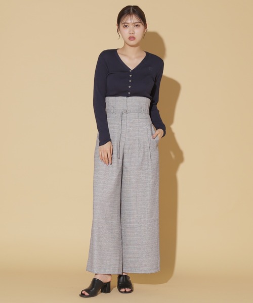 JILL by JILL STUART(ジルバイジルスチュアート)の「2WAYハイウエストワイドパンツ(その他パンツ・レディース・モカ/ホワイト系その他/チャコールグレー・S/M)」の15枚目の写真