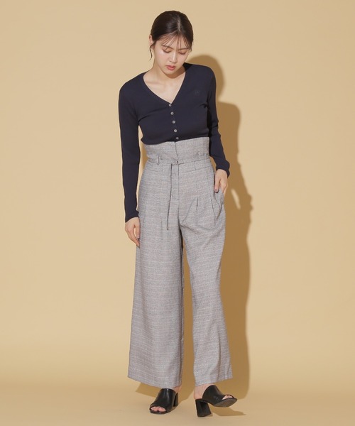 JILL by JILL STUART(ジルバイジルスチュアート)の「2WAYハイウエストワイドパンツ(その他パンツ・レディース・モカ/ホワイト系その他/チャコールグレー・S/M)」の16枚目の写真